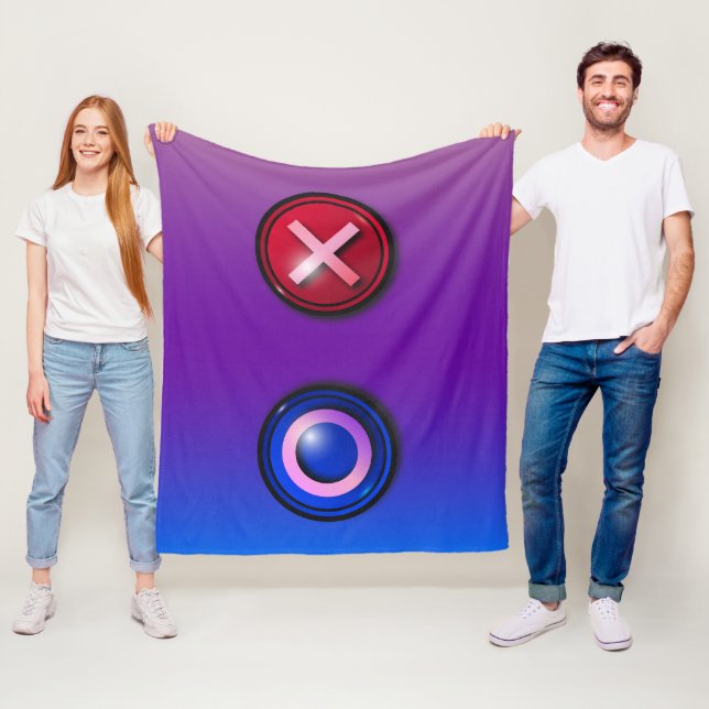 Fleece Blanket mit Game-Wähltasten (Beispiel)