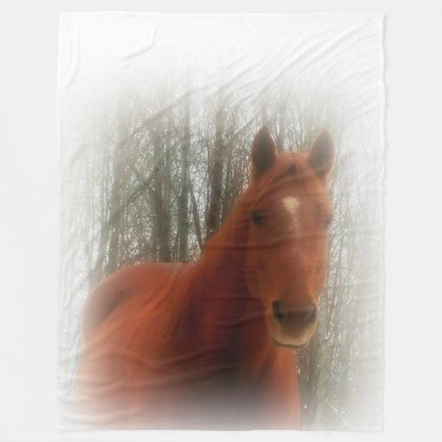 Fleece Blanket/Pferd (Vorderseite)