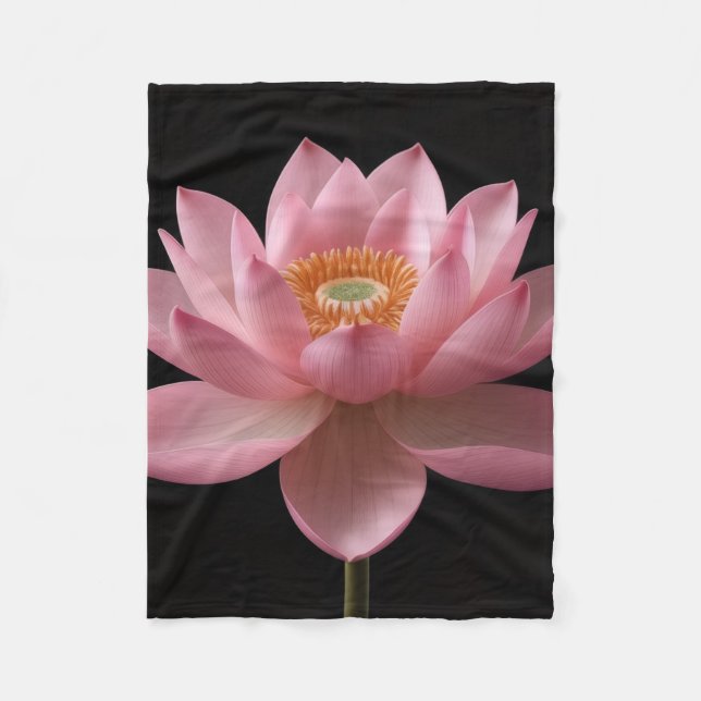 Fleece Blanket (Pink Lotus) (Vorderseite)