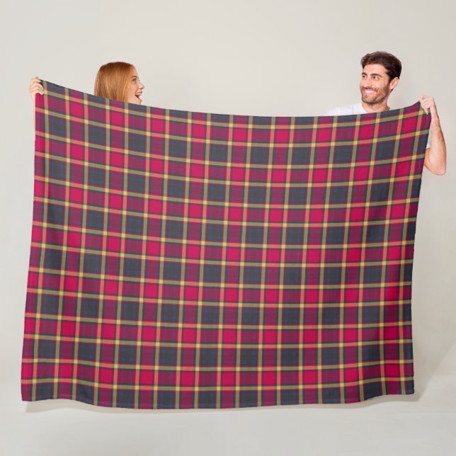 Fleece Blanket - Rot und Gelb Schottischer Tartan (Beispiel)