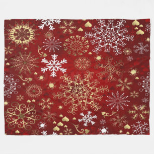 Fleece Blanket/Schneeflocken