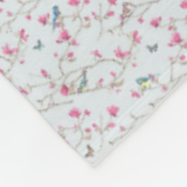 Fleece Blanket - Shabby Chic Blossom