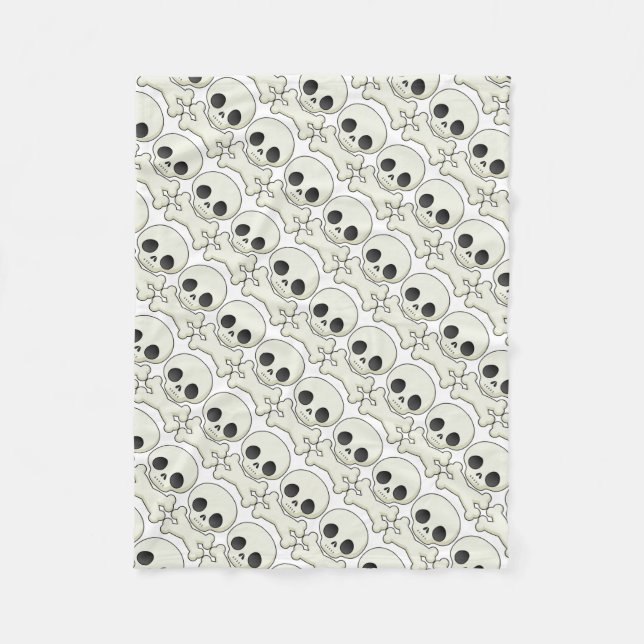 Fleece Blanket/Skulls (Vorderseite)