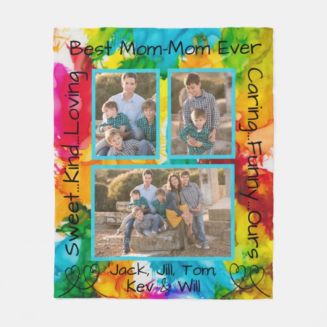 Fleece Blanket "Splash of Color" Foto Blanket (Vorderseite)