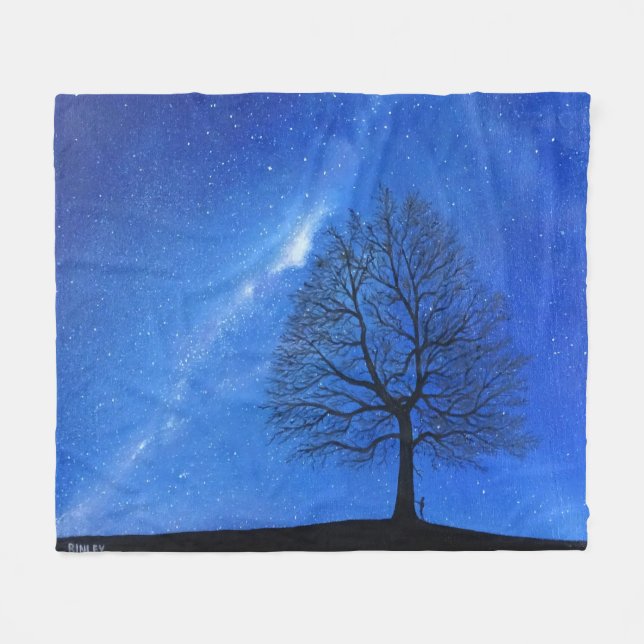 Fleece Blanket - "The Heavens Declare" (Vorderseite (Horizontal))