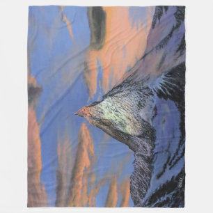 Fleece Blanket - "The Matterhorn at Sunset"