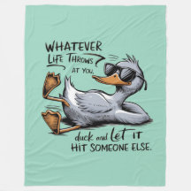 Fleece Blanket - "Was auch immer das Leben dir ant