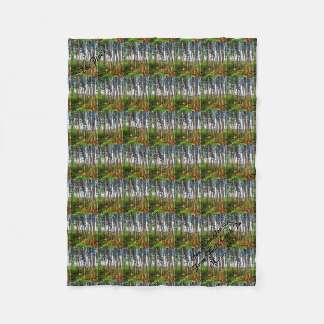 Fleece-Decke der Kiefern-30X40 Fleecedecke (Vorderseite)
