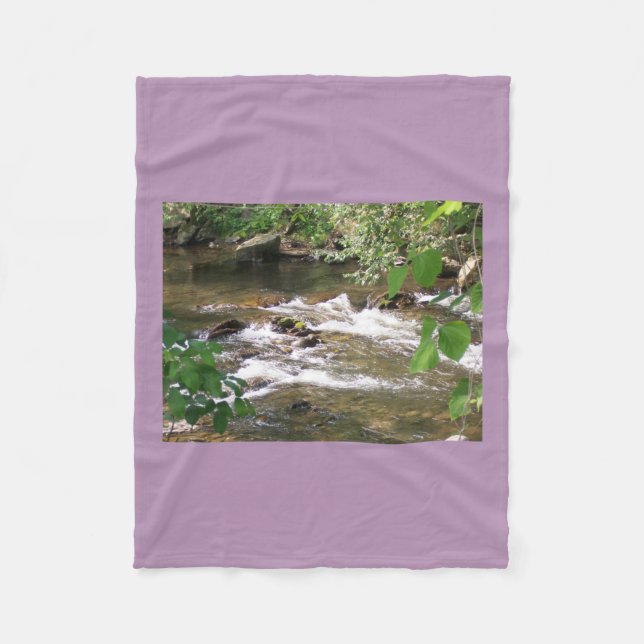 Fleece-Decke Gebirgsbach Fleecedecke (Vorderseite)