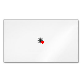 Fleece-Decke mit individuellem Logo und Namen Magnetische Visitenkarte