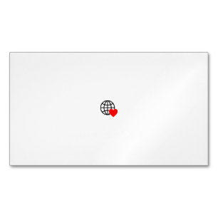 Fleece-Decke mit individuellem Logo und Namen Magnetische Visitenkarte