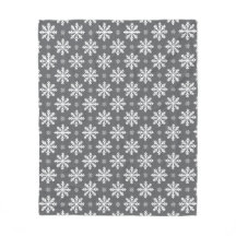 Fleece-Decke mit individuellen Schneemuster