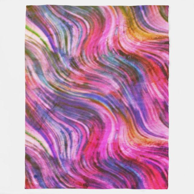 Fleece-Decke mit Tintenklecksen Fleecedecke (Vorderseite)