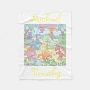 Fleece-Decke/personalisierte Cartoon-Dinosaurier Fleecedecke