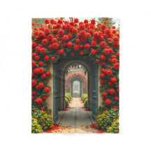 Fleece-Decke (Rosen-Tunnel)