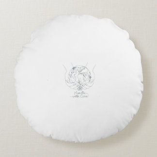 Fleece-Decke Rundes Kissen