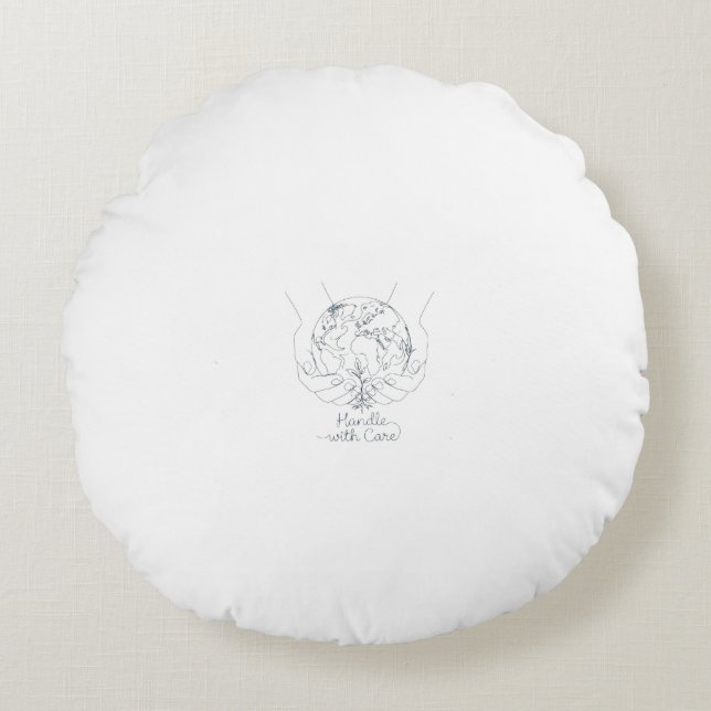 Fleece-Decke Rundes Kissen (Vorderseite)