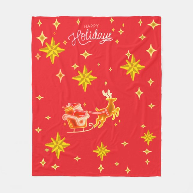 Fleece-Decke Santa Clause  Fleecedecke (Vorderseite)
