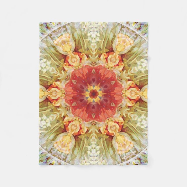 Fleece-Decke Übergangmandala-23 Fleecedecke (Vorderseite)