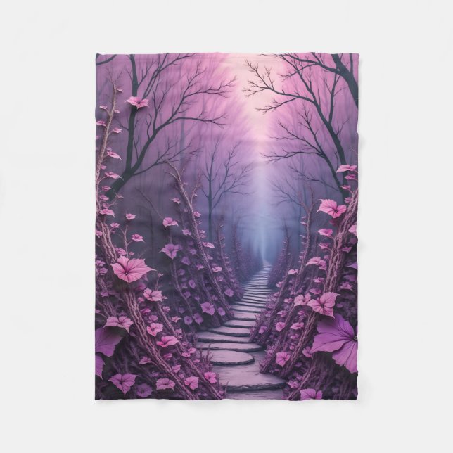 Fleece-Decke (Violettes Land) Fleecedecke (Vorderseite)