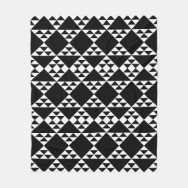 Fleece des Musters für das Muster Schwarz-Weiß-Geo