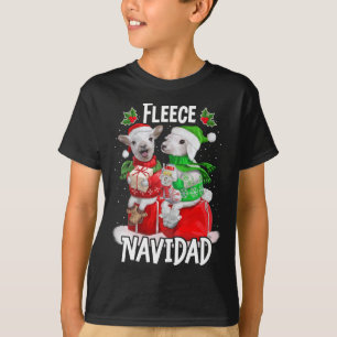 Fleece Feliz Navidad Funny Niedliches Schaf Weihna T-Shirt