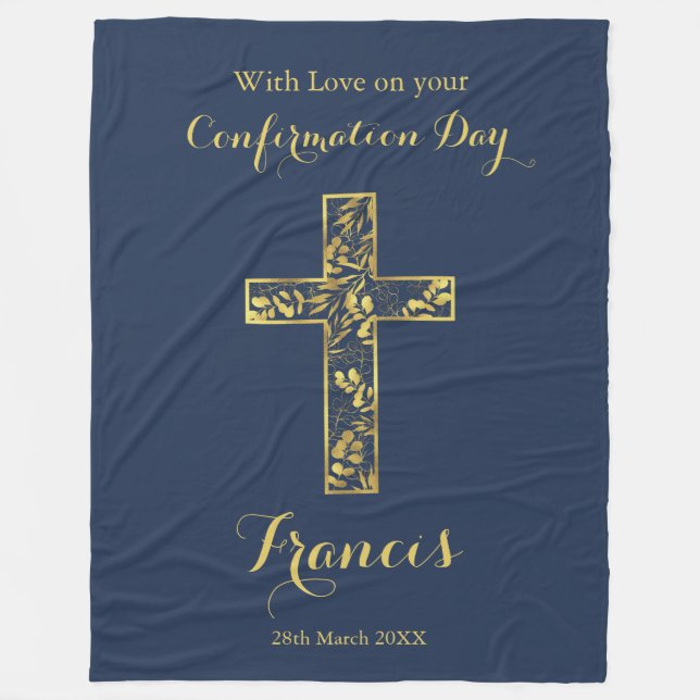 Fleece für die Bestätigung der Blauen Goldkreuz (Vorderseite)