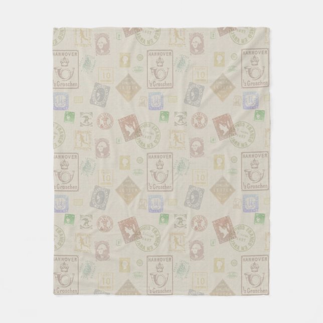 Fleece für Vintage Briefmarke (Vorderseite)