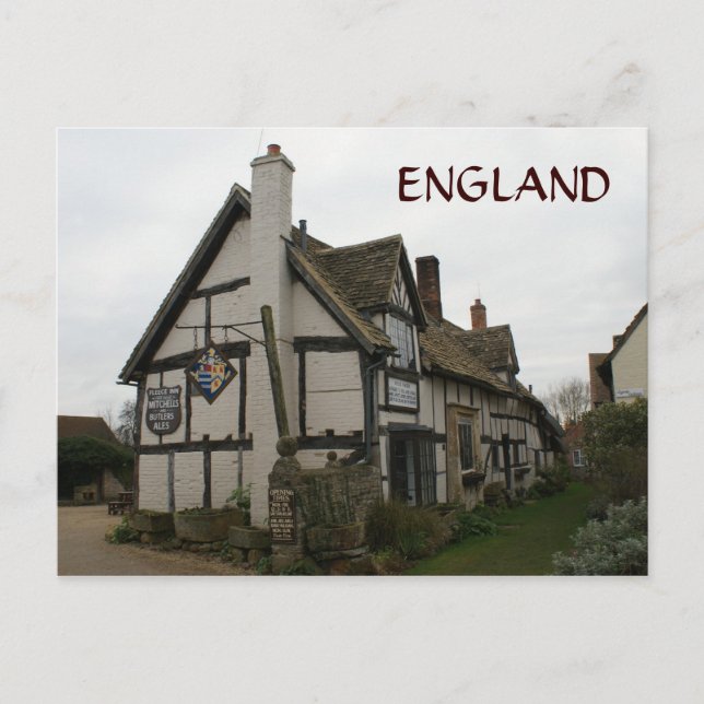 Fleece Inn Pub Postkarte (Vorderseite)
