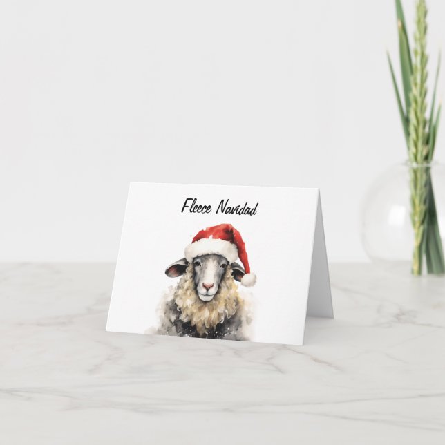 Fleece Navidad Carte de remerciements personnalisa (Devant)