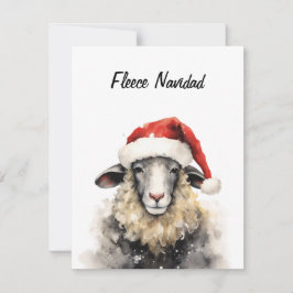 Fleece Navidad Christmas Flat Card Feiertagskarte