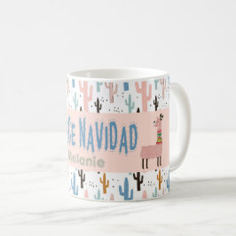 Fleece Navidad Christmas Llamas Kaffeetasse