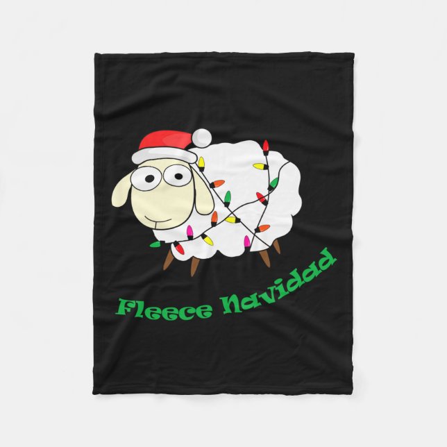 Fleece Navidad - Christmas Sheep Long Sleeve  (Vorderseite)