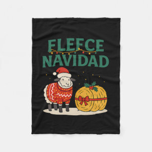Fleece Navidad Farm Weihnachtsschaf-Holiday Graphi
