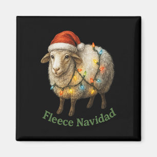 Fleece Navidad Funny Christmas Sheep mit Urlaub Magnet