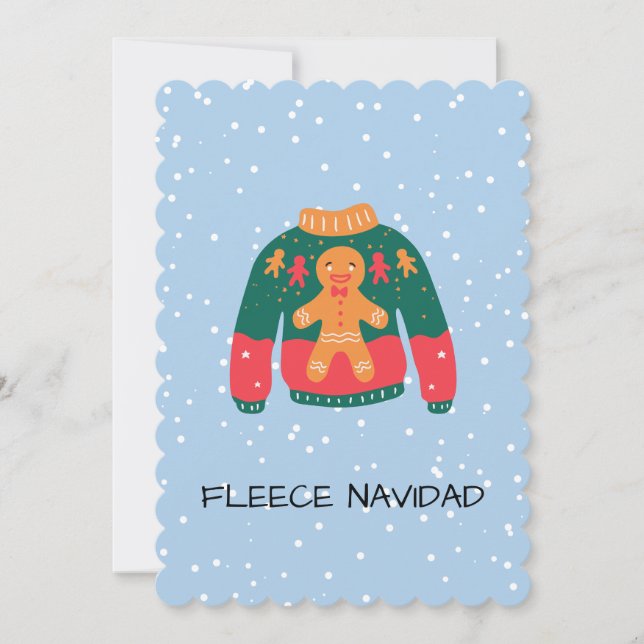Fleece Navidad - Funny Christmas Sweater Design (Vorderseite)