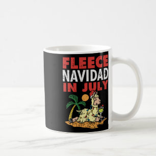 Fleece Navidad im Juli Lama Lustiges Weihnachten A Kaffeetasse