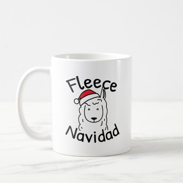 Fleece Navidad Kaffeetasse (Links)