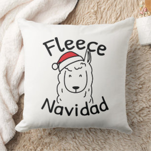Fleece Navidad Kissen