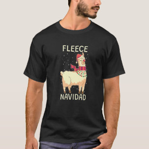 Fleece Navidad Niedlich Alpaca T-Shirt