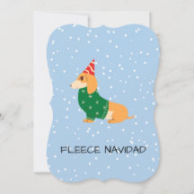 Fleece Navidad - Niedlicher Wursthund