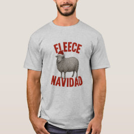 Fleece Navidad Schaf Pun Weihnachten T-Shirt
