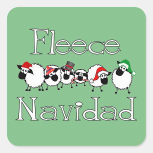 Fleece Navidad Sticker