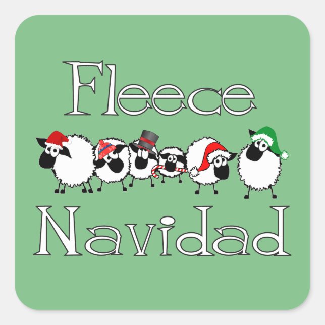Fleece Navidad Sticker (Vorderseite)