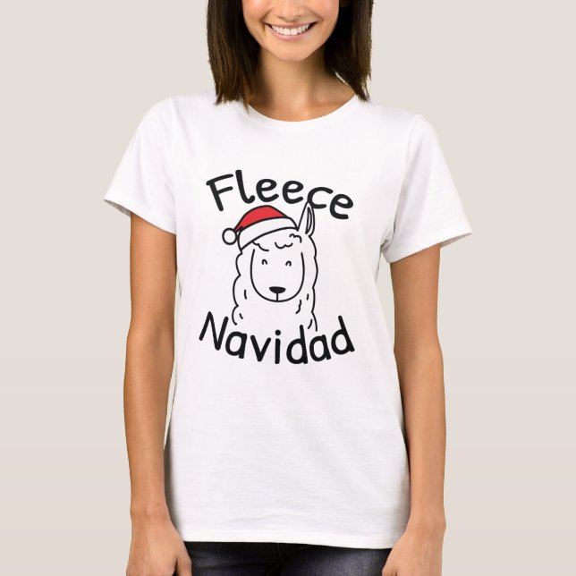 Fleece Navidad T-Shirt (Vorderseite)