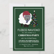 Fleece Navidad, Weihnachts-Einladung im spanischen