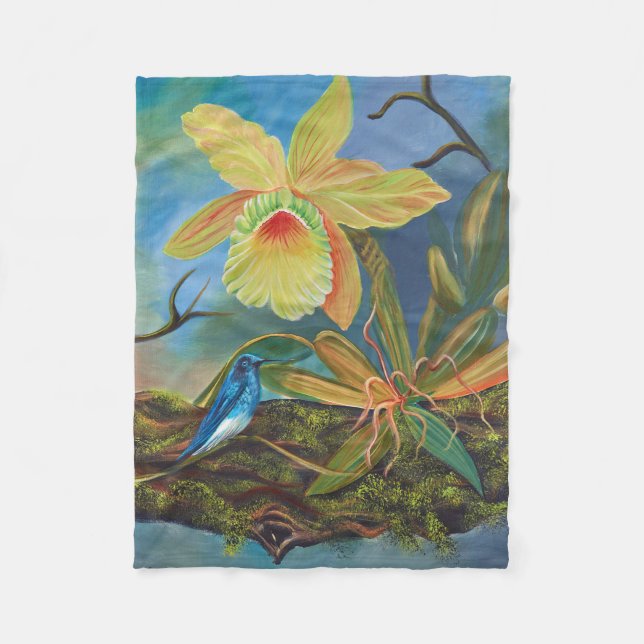 Fleecedecke Kolibri (Vorderseite)