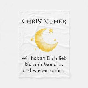 Fleecedecke mit Name individuell