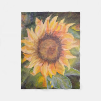 Fleecedecke Sonnenblume