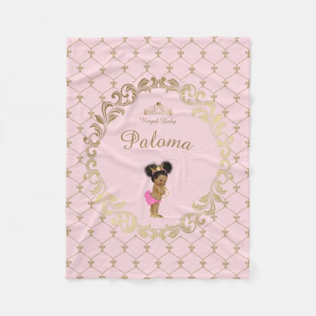 Fleecedecken, Babydusche, Babymädchen, Prinzessin, Fleecedecke (Vorderseite)